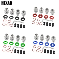 Metal 12mm to 17mm Splined Wheel Hex Hub Adapter for Traxxas 1/10 Slash 2WD 4X4 Rustler Stampede 2WD 4X4 RC Car Upgrade Parts