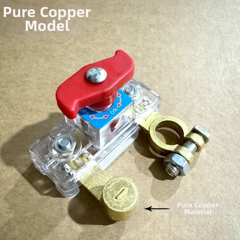 For Long-term Storage Silver Battery Isolator Battery Switch Power Disconnect Plastic And Copper Materials Prevents Power Loss