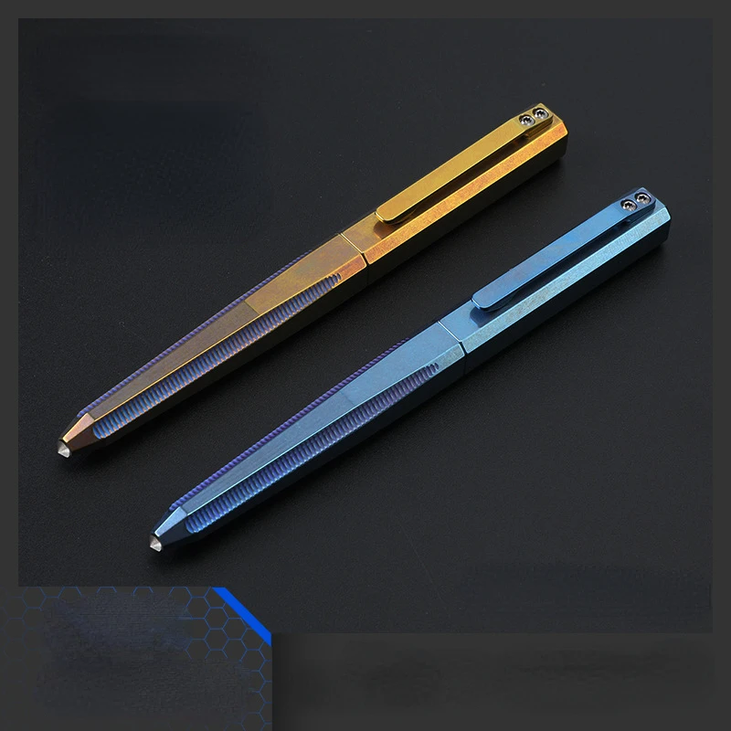 

Multi-Functional EDC Mini Titanium Tactical Pen Outdoor Defense Tool Business Signature Pen