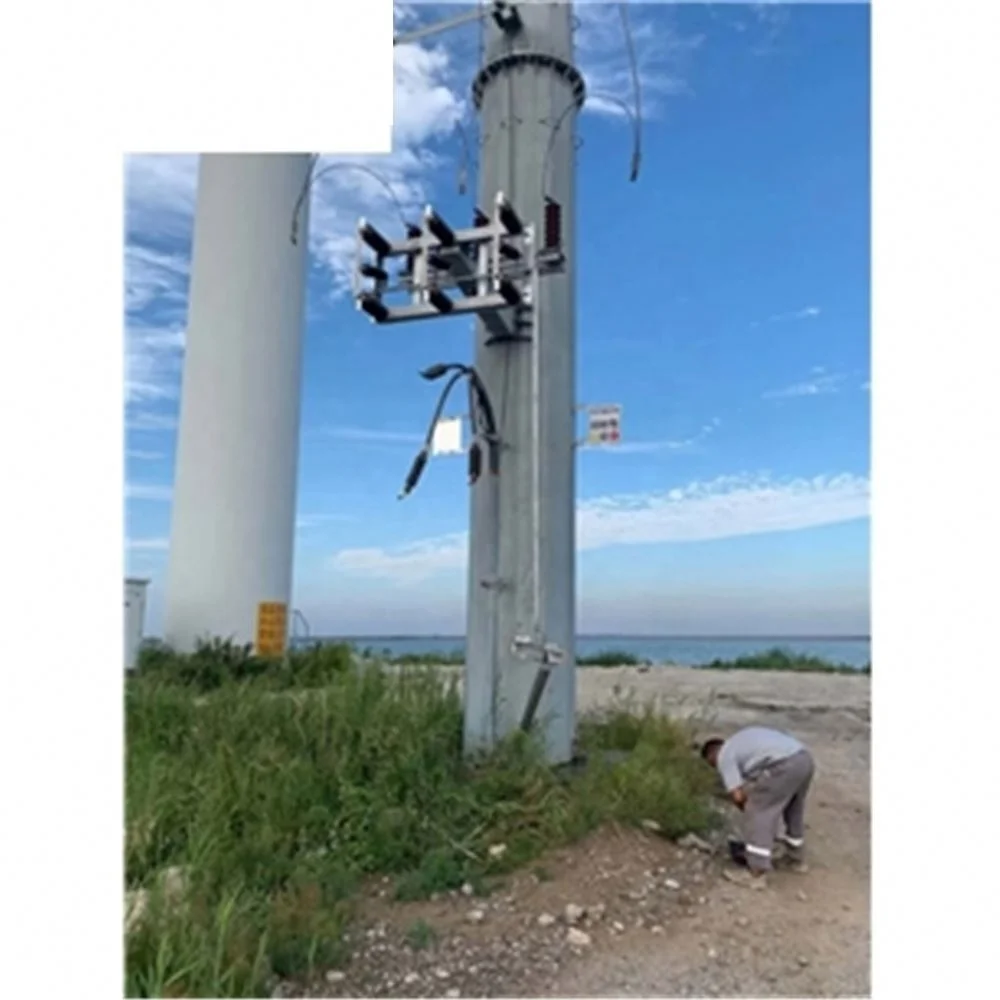 في الهواء الطلق ثلاث مراحل القطب شنت التثبيت العمودي نوع فاصل التبديل تحميل الهواء كسر التبديل 34.5KV 35KV 630A 1250A