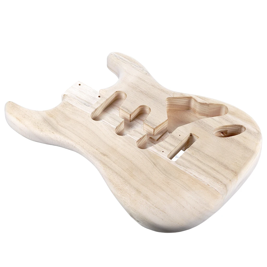 DIY Unfinished Guitar Body Paulownia Wood Blank Ready for Custom Paint & Finish Build Your Own Electric Guitar