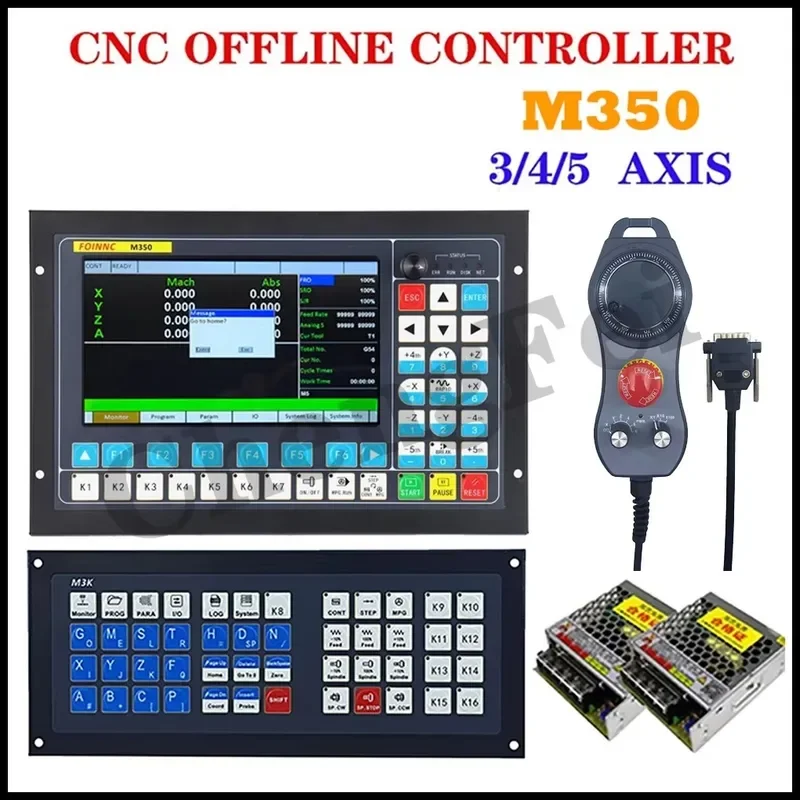 M350 V2 CNC Controller 3axis 4axis 5Axis 1MHz G Code ATC Engraving And Milling Machine Keyboard Replace Ddcsv3.1 DDCSV4.1