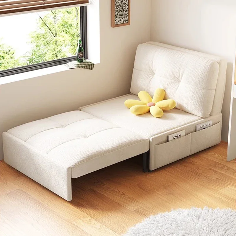 Nordic Originality Sofa Bed Foldable Italian Minimalism White Living Room Reclining Sofas Floor Home Furniture Canape Salon FYRS image 2