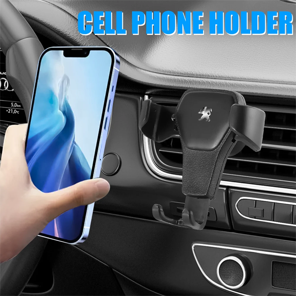 

Car Air Outlet Phone Holder Cellphone Bracket For Peugeot 208 308 2008 5008 3008 408 406 407 207 508 106 Rifter 306 301 108 107