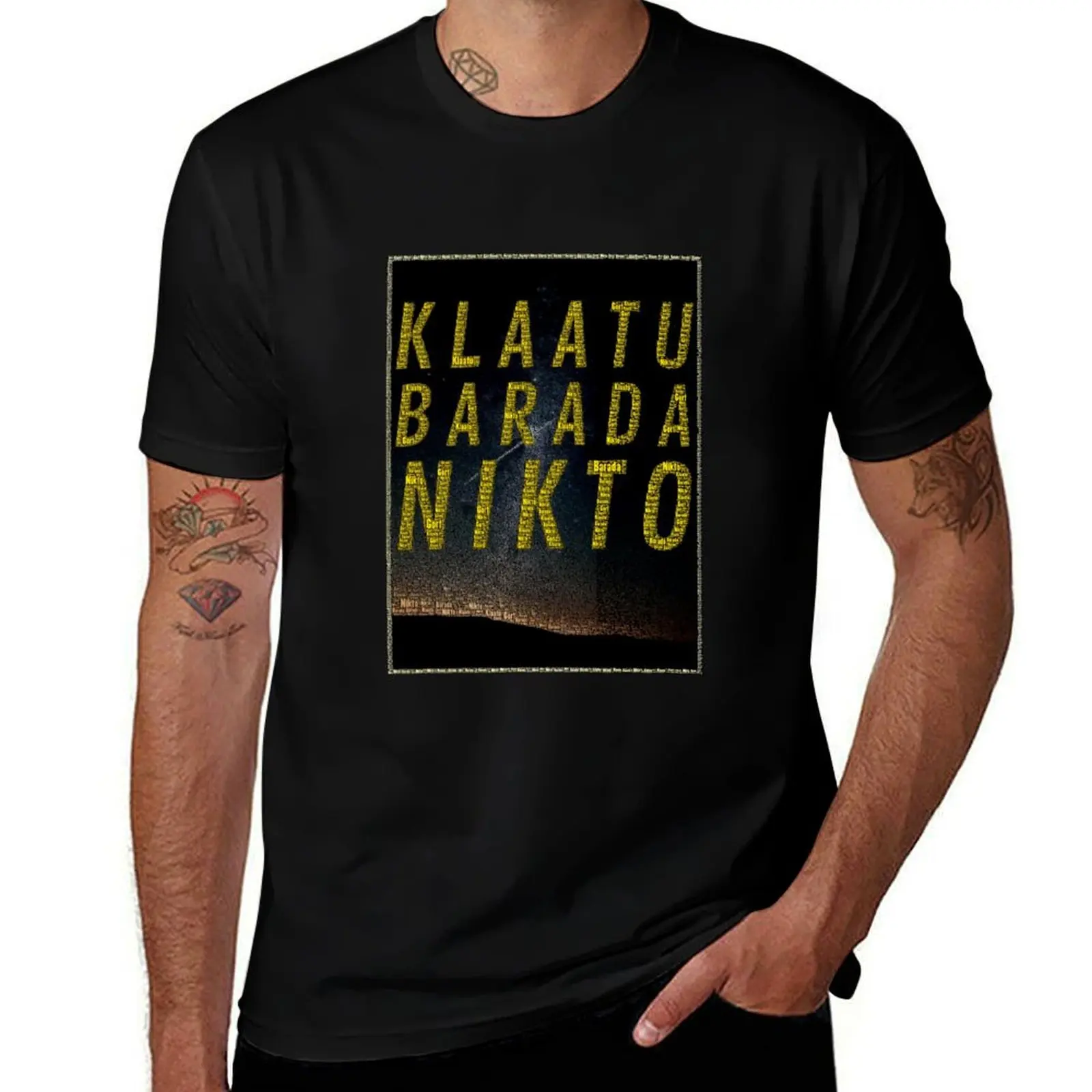 Футболка Klaatu barada nikto, быстросохнущая, впитывающая влагу футболка