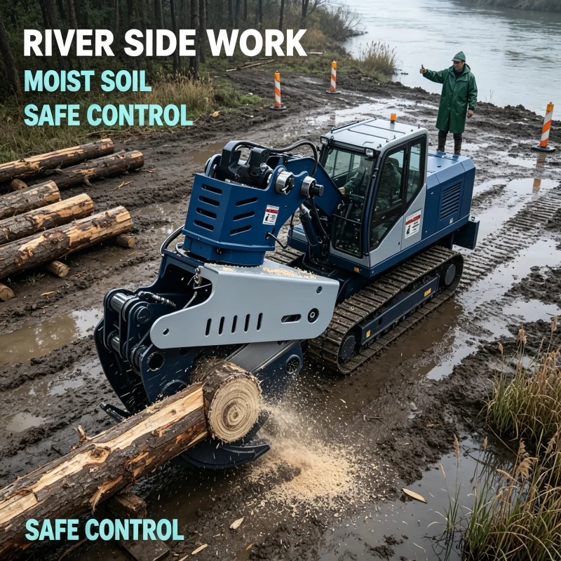 Hydraulic Log Cutting Machine With Automatic Control For Efficient Timber Processing And Forest Industry Needs