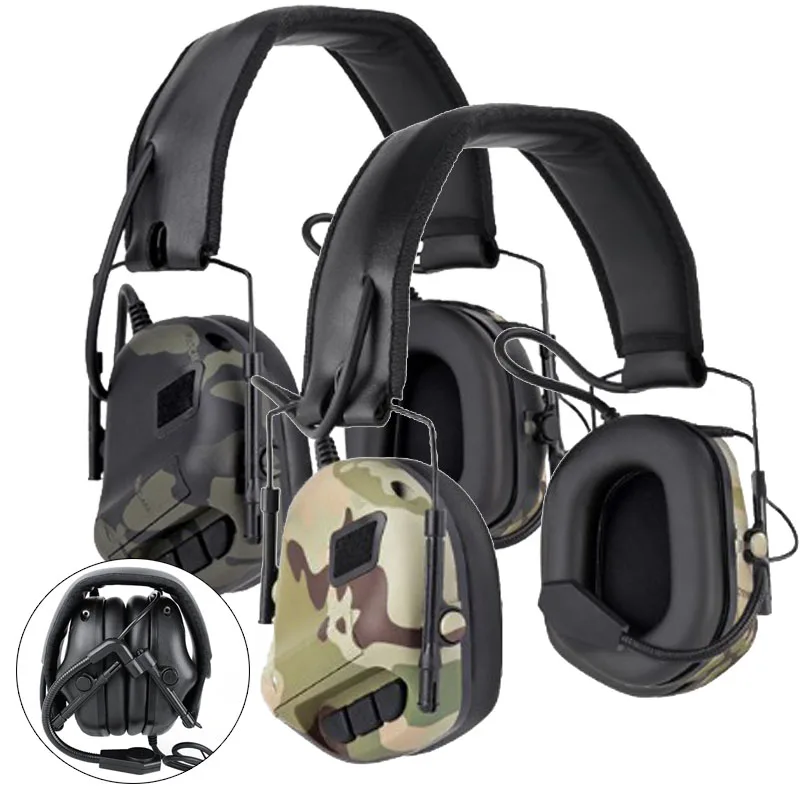 Shooting Tactical Noise Reduction Headphones Head Wearing Version Headset Sound Pickup Hunting Communication Militar Headset