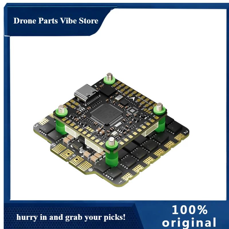 

APAocoda-RC F480 V3 AM32 Flight Controller Stack F405 V3 + 80A 32-bit for RC Dr-ne FPV