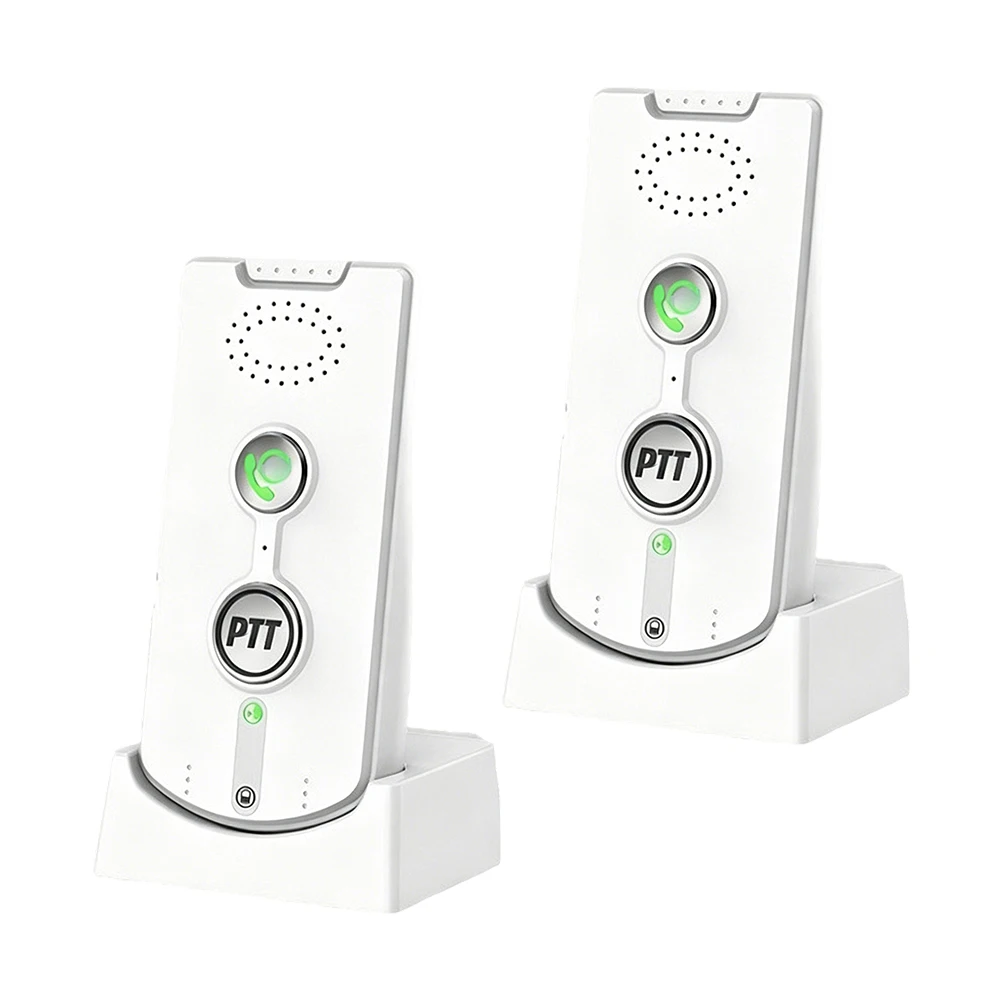 Two-Way Wireless Intercom Doorbell Featuring Visual Intercom Lights and Real-Time Battery Status Display for Awareness