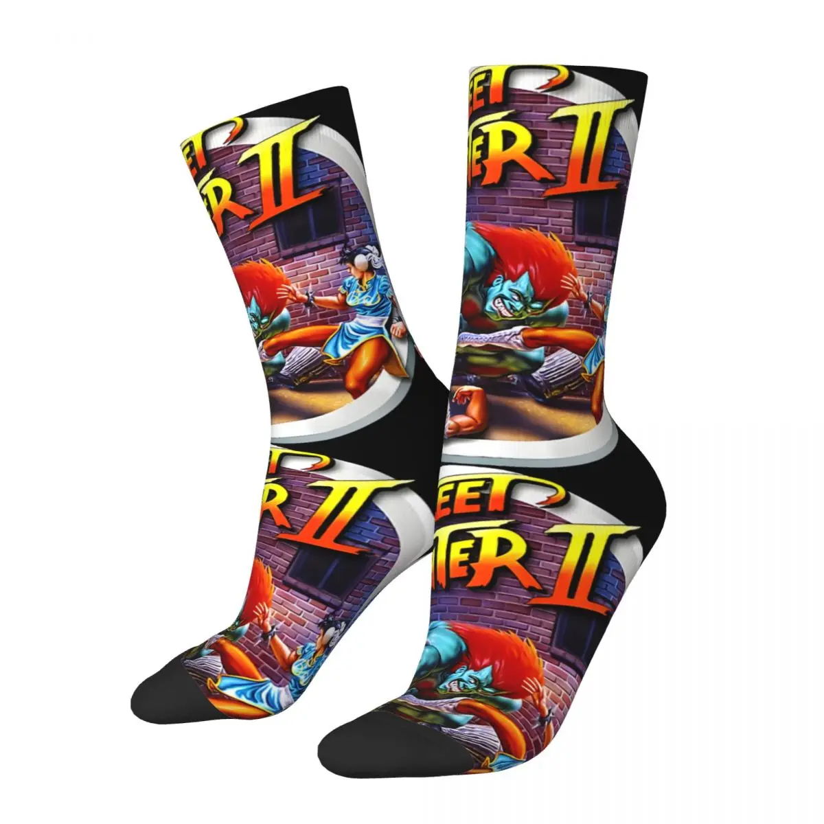 Happy Funny Protect Men's Socks Retro Harajuku S-Street Fighter Street Style Novelty Casual Crew Crazy Sock Gift Printed