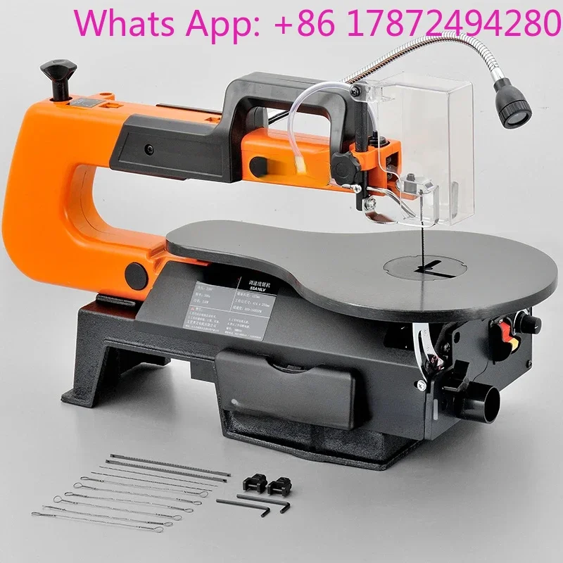 Woodworking Carving Cutting Saw, Desktop Electric Jig Saw with Adjustable Speed