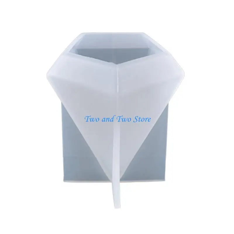 HX6F Pyramid Silicone Mold Candles Resin Molds Square Cone Molds Ring Rest Epoxy