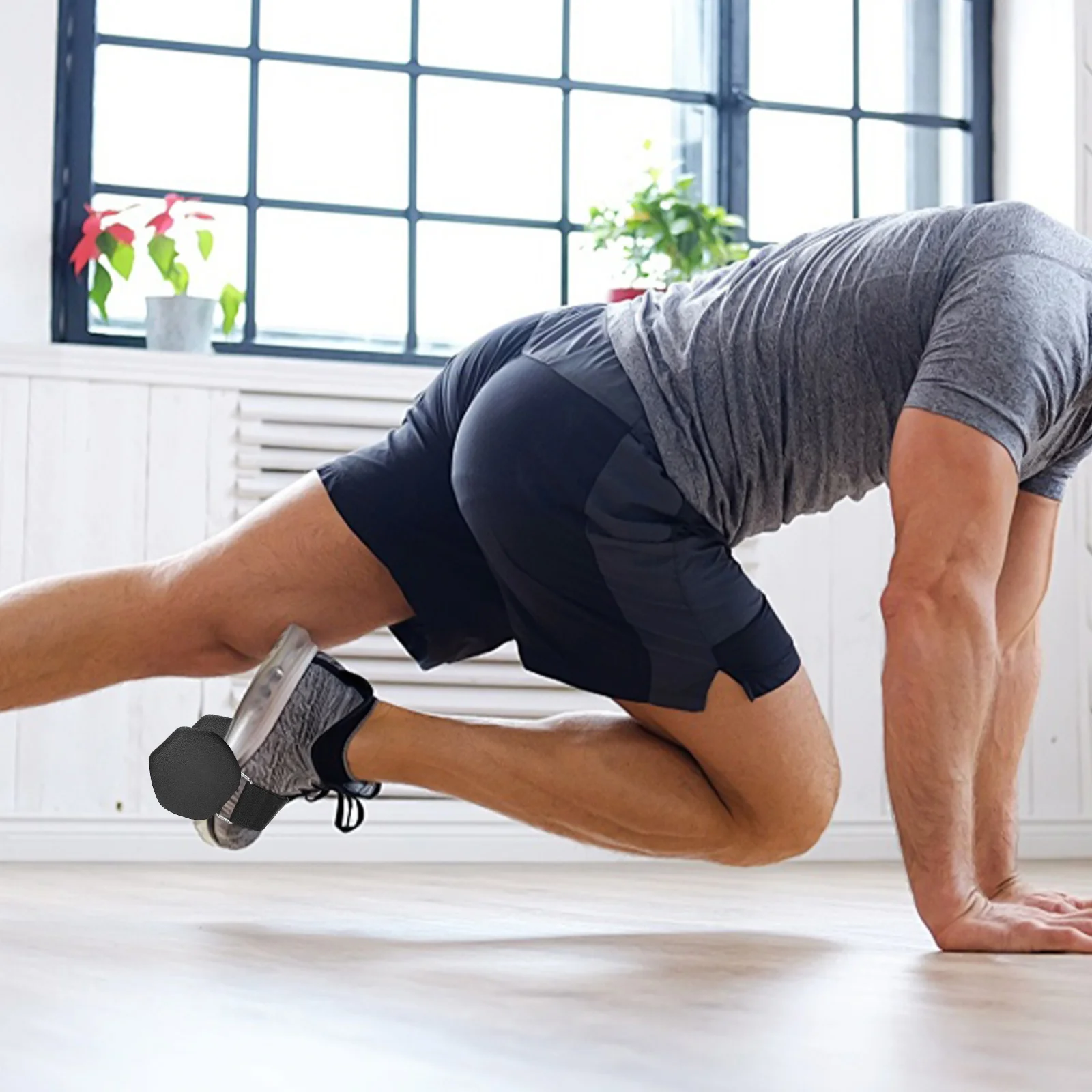 

2Pcs Dumbbell Foot Attachments Adjustable Ankle Straps for Leg Workouts Weight Lifting Gym Exercise Training Workout Straps