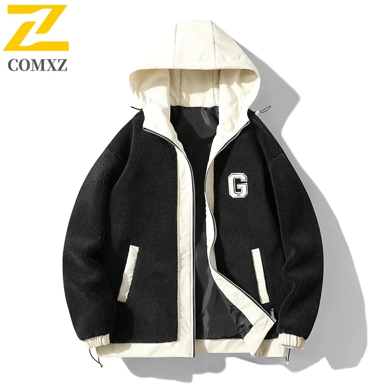 

COMXZ Thickened Brand Men Jacket Outdoor Work Wind Resistant Motorcycle Coat Urban Street Style Light Cozy Winter New Coats