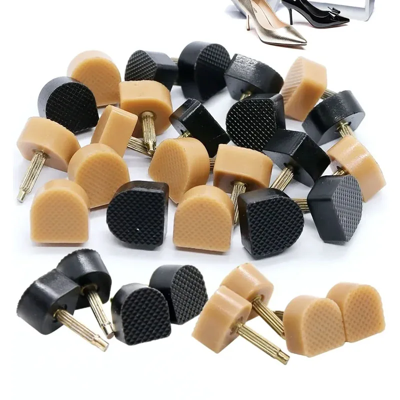 10/20pc Punte di riparazione tacco alto Spilli per scarpe da donna Tappi tacco Proteggi punte tacco alto Rubinetti Tasselli Sollevatori Accessori di ricambio