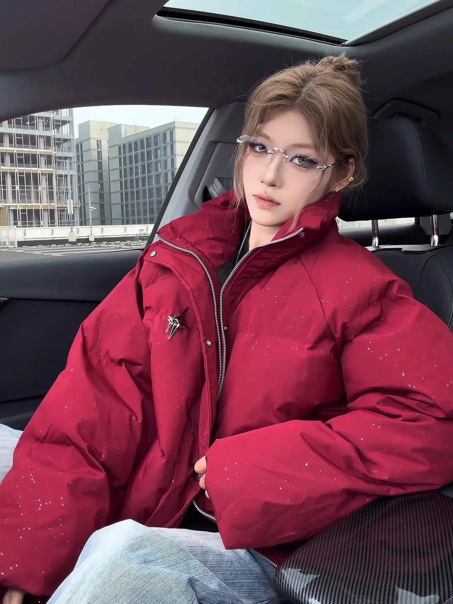 

Thiened красное вино Цвет пуховое хлопковое куртка для мужчин и женщин ort Bread Sle водонепроницаемое хлопковое пальто молодежная мода осень-зима