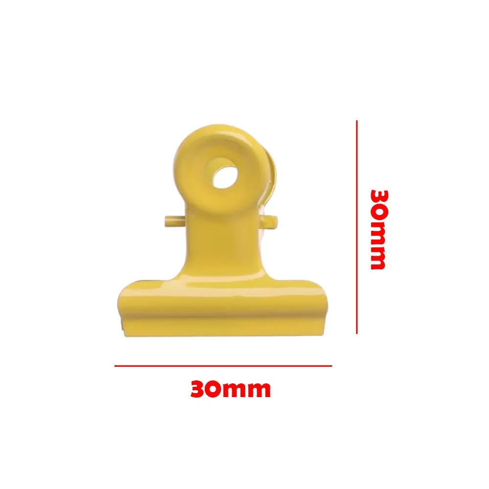 5pcs Metal Decoration Candy colors Multifunction Sealing Clips Note Clamp Folder Baking Paint