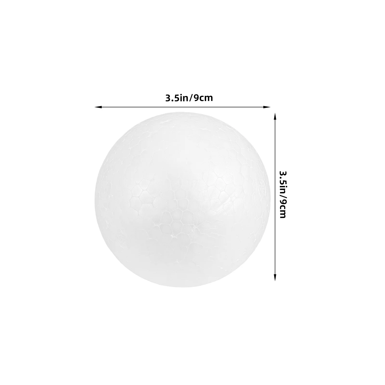 Sfere artigianali in polistirolo bianco liscio da 10 pezzi per pittura fai da te progetti artistici per bambini decorazioni natalizie materiale scolastico