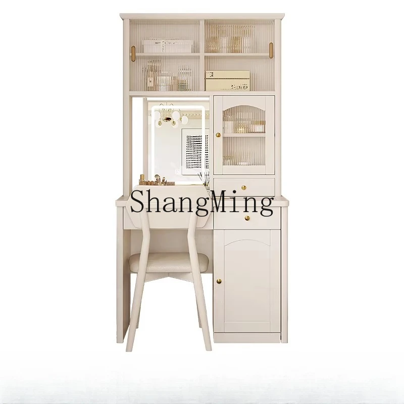 

ZYY solid wood dresser desk two-in-one small apartment bedroom makeup table modern and simple