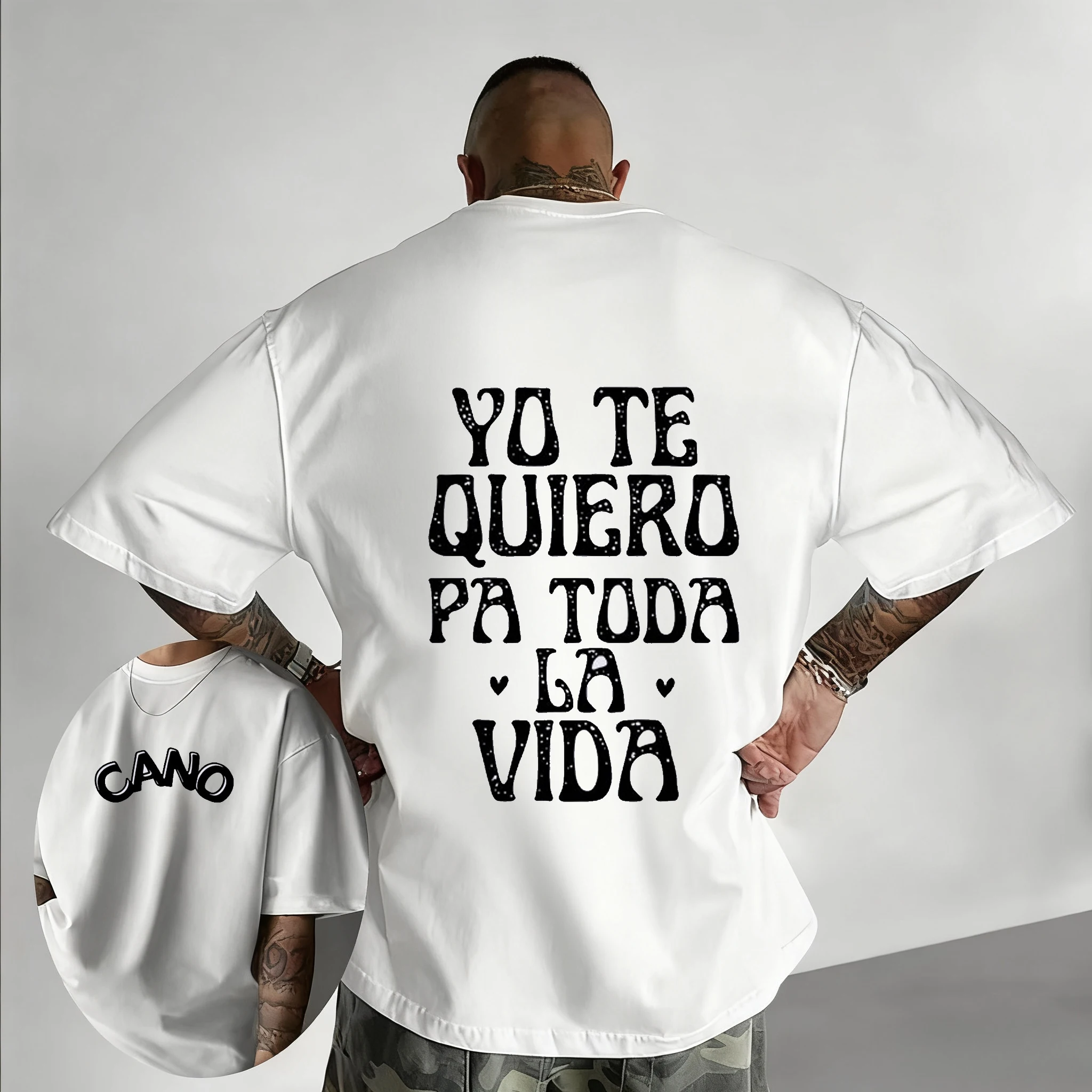 Cano Triana Yo Te Quiero Pa Todo La Vida Tour Merch للرجال والنساء Harajuku ملابس علوية صيفية عصرية عالية الجودة من القطن الخالص #1