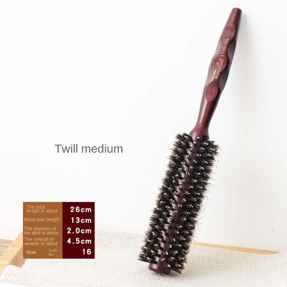 إكسسوارات الشعر الخنازير الخشن الخشن مجعد الشعر مشط تصفيف الشعر أداة تصفيف الشعر الخنازير الخشن فرشاة الشعر الخشب النايلون