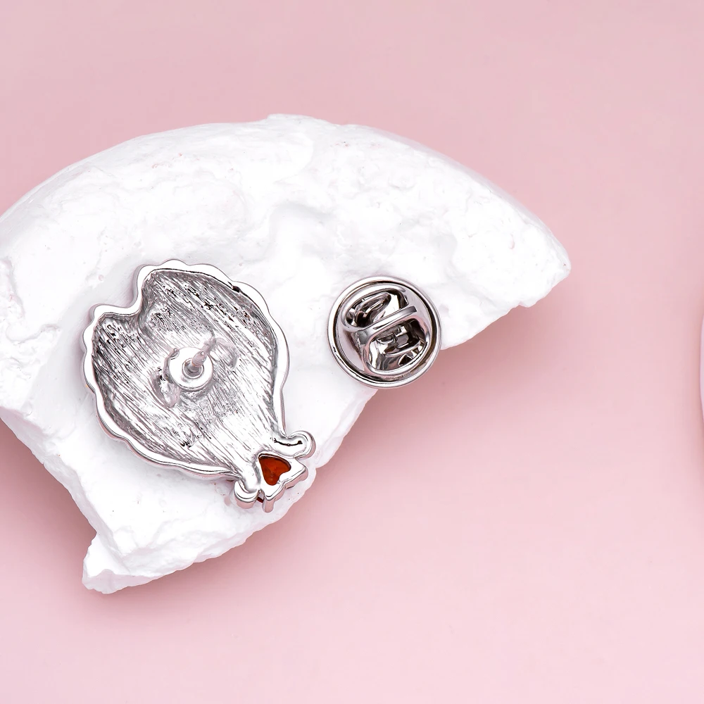 Luxury Design Zircon Fetal Enamel Brooch Medical Obstetrics and Gynecology Maternity Pin Badge Lapel Backpack Decoration Jewelry image 6