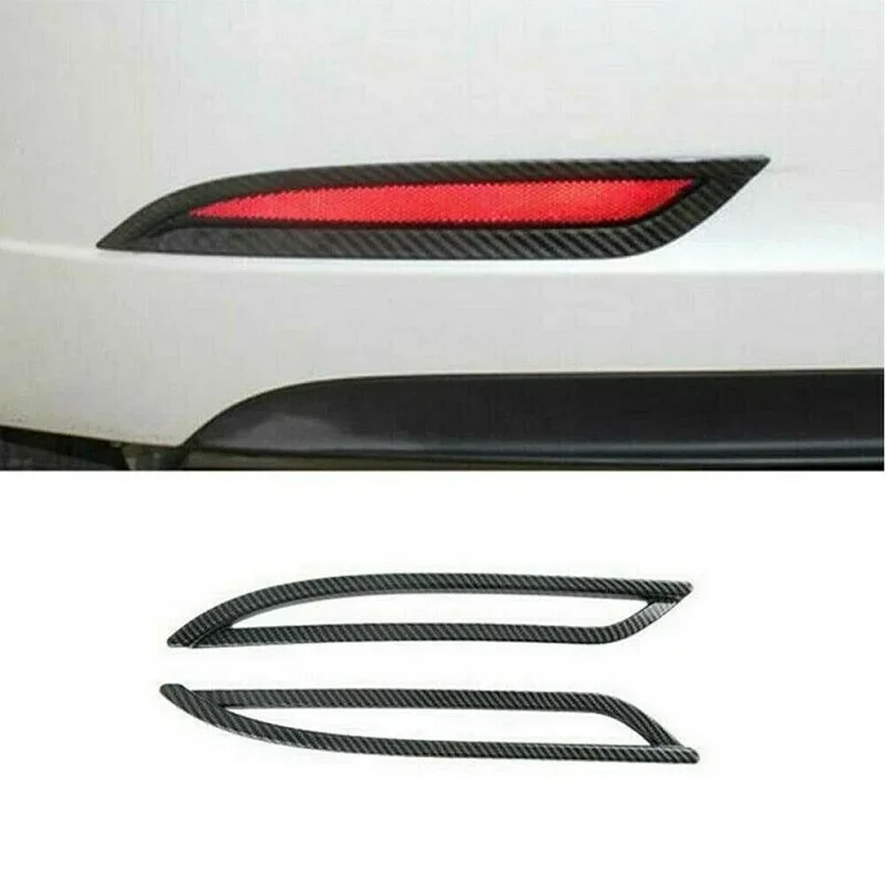 

For Tesla Model 3 2017 2018 2019 2020 2021 2022 Rear Fog Light Lamp Frame Back Foglight Sticker Cover Trim Accessories