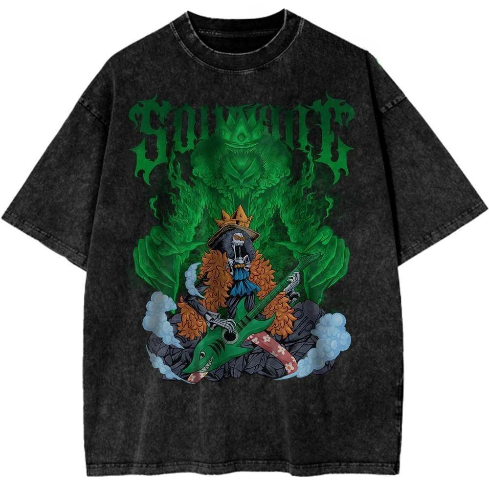 ONE PIECE Boa Hancock Shirt Anime Retro T-Shirt Luffy Sauron Designer Illustration Pattern Unisex Street Sports Harajuku Summer