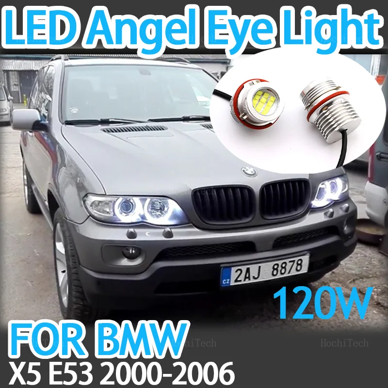 Error Free Angel Eye  Ring Marker Car Side Light LED Bulb Auto Lamp For BMW X5 series E53 m54 M62 N62 2000-2006