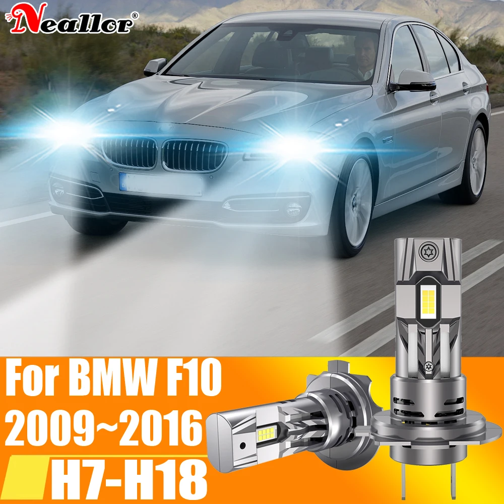 

2pcs High Power H7 Led Headlight Canbus No Error H18 Car Bulb 6000K White Light Moto Diode Lamp 12v 55w For BMW F10 5 2009~2016
