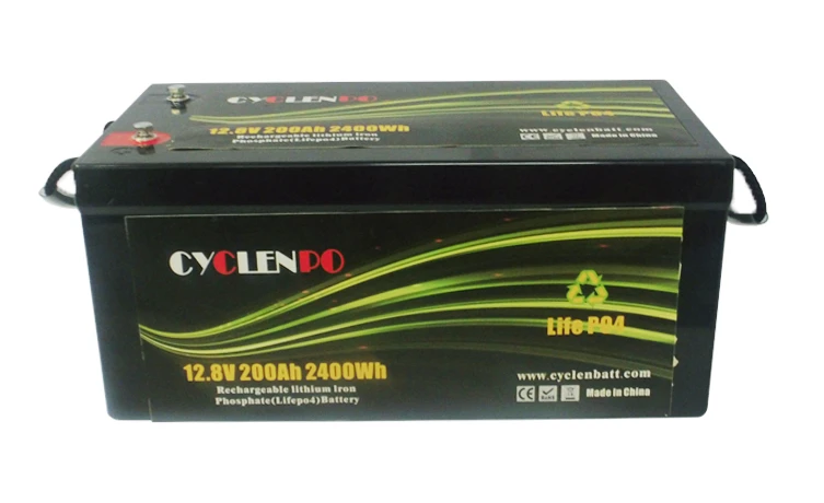 Deep Cycle Lifepo4 12v 200 Amp Hour Lithium Ion Battery for Rv Boat Ev and Solar