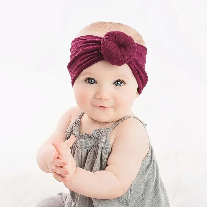 Baby Headband Newborn Girl Headbands Infant Turban Toddler Hair Accessories Nylon Cotton Headwrap Hair Band Cute Kawaii Soft