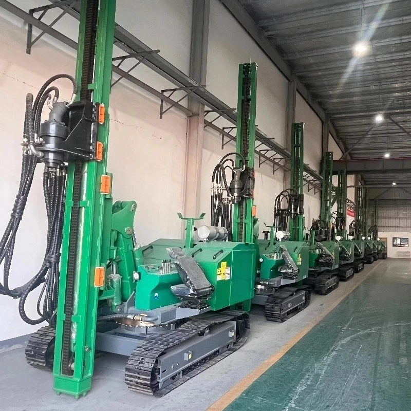 Ground Screw Drilling Rig Hydraulic Solar Pile Driver For Photovoltaic Farm Construction Spiral Auger Pile Boring Machine
