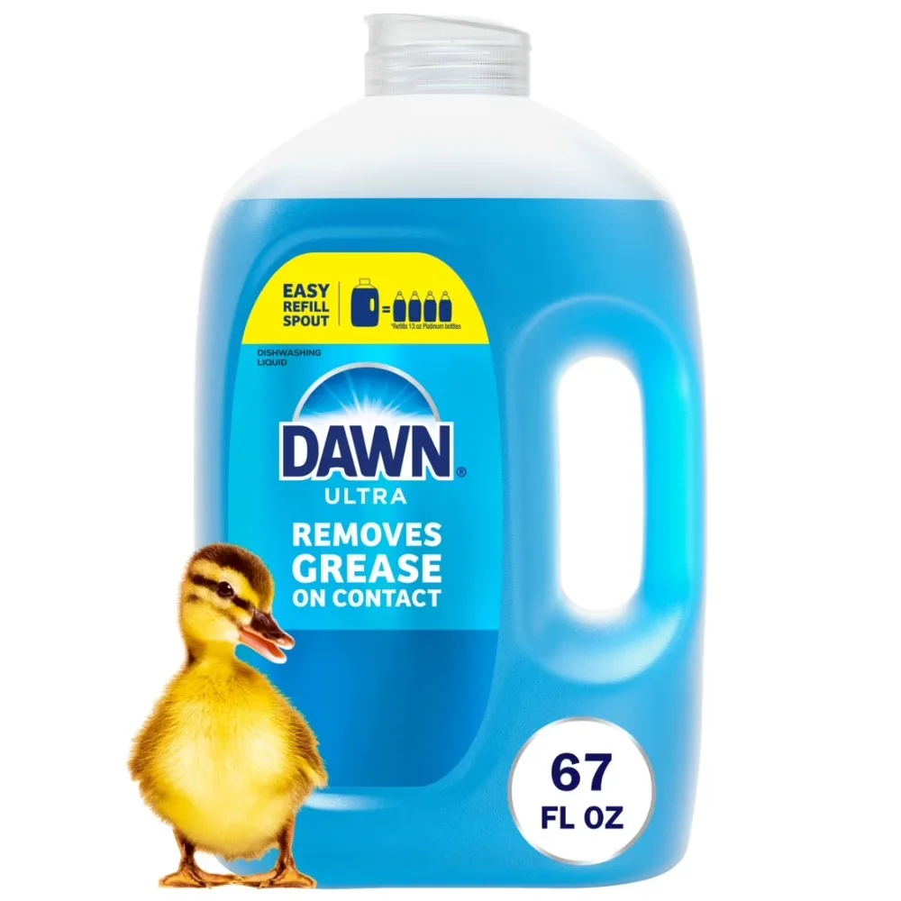 Ultra Concentrated Dishwashing Soap Liquid Refill for Kitchen Cleaning Large Capacity 67 Fl Oz Bulk