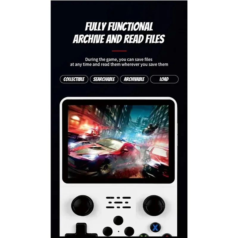 R36S ريترو وحدة تحكم ألعاب فيديو محمولة 3.5 بوصة IPS شاشة 128 جيجابايت مشغل الجيب المحمول نظام لينكس ألعاب محملة مسبقًا هدية الصبي #3