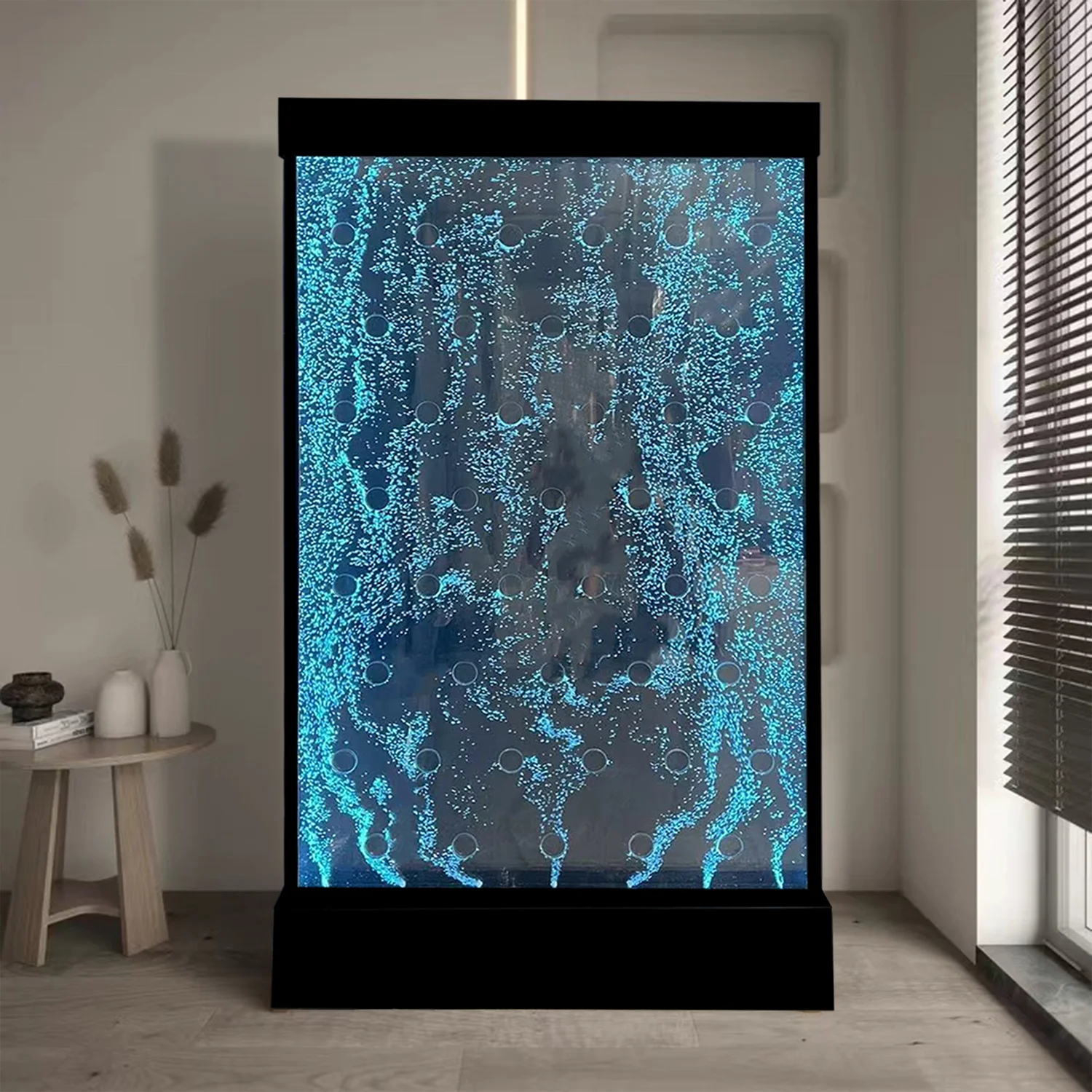 

@#Home Room LED Glowing Aquarium Water Bubble Wall Light Room Divider Screen