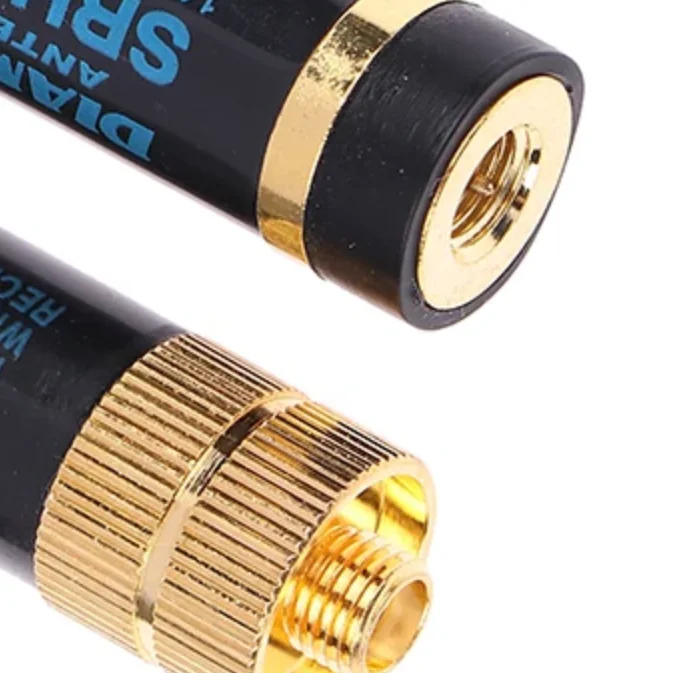 Antenna dual band SMA-M/SMA-F UHF+VHF SRH805S Walkie Talkie per Baofeng/YAESU