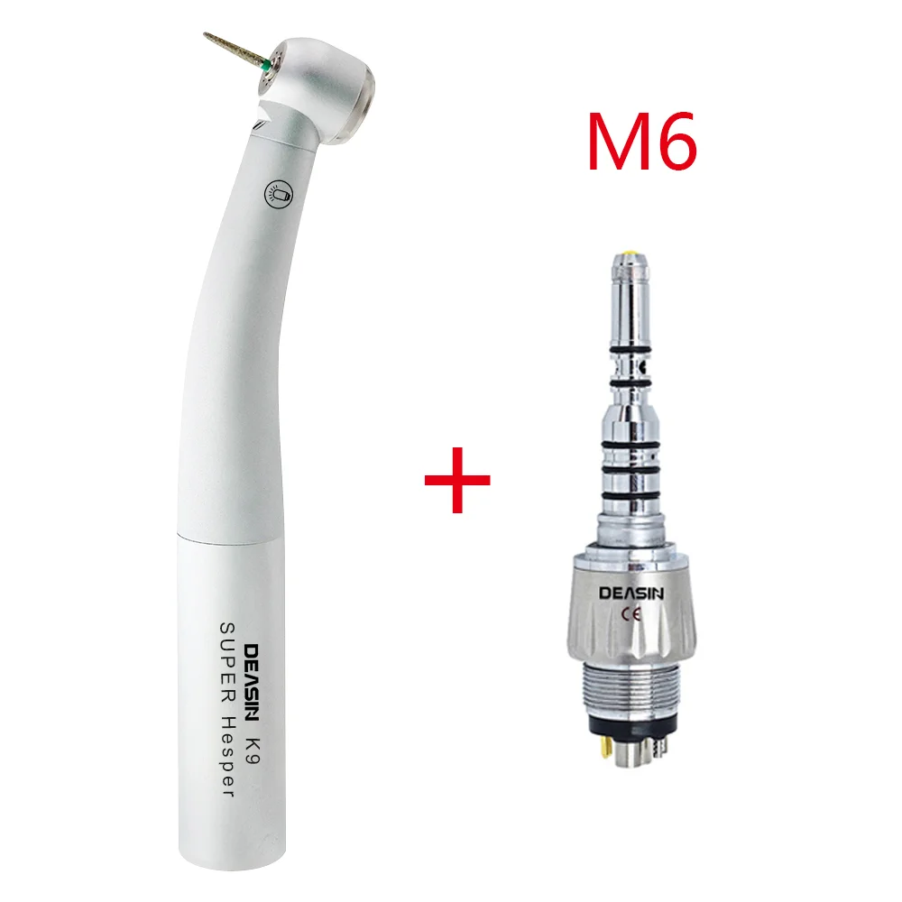 Tandheelkundige KV 9000 Type Tandheelkundige Hoge Snelheid Glasvezel LED Turbine Handstuk Voor KAVO Koppeling 2/4/6 gat Connector Tandheelkundige Gereedschappen - afbeelding 1