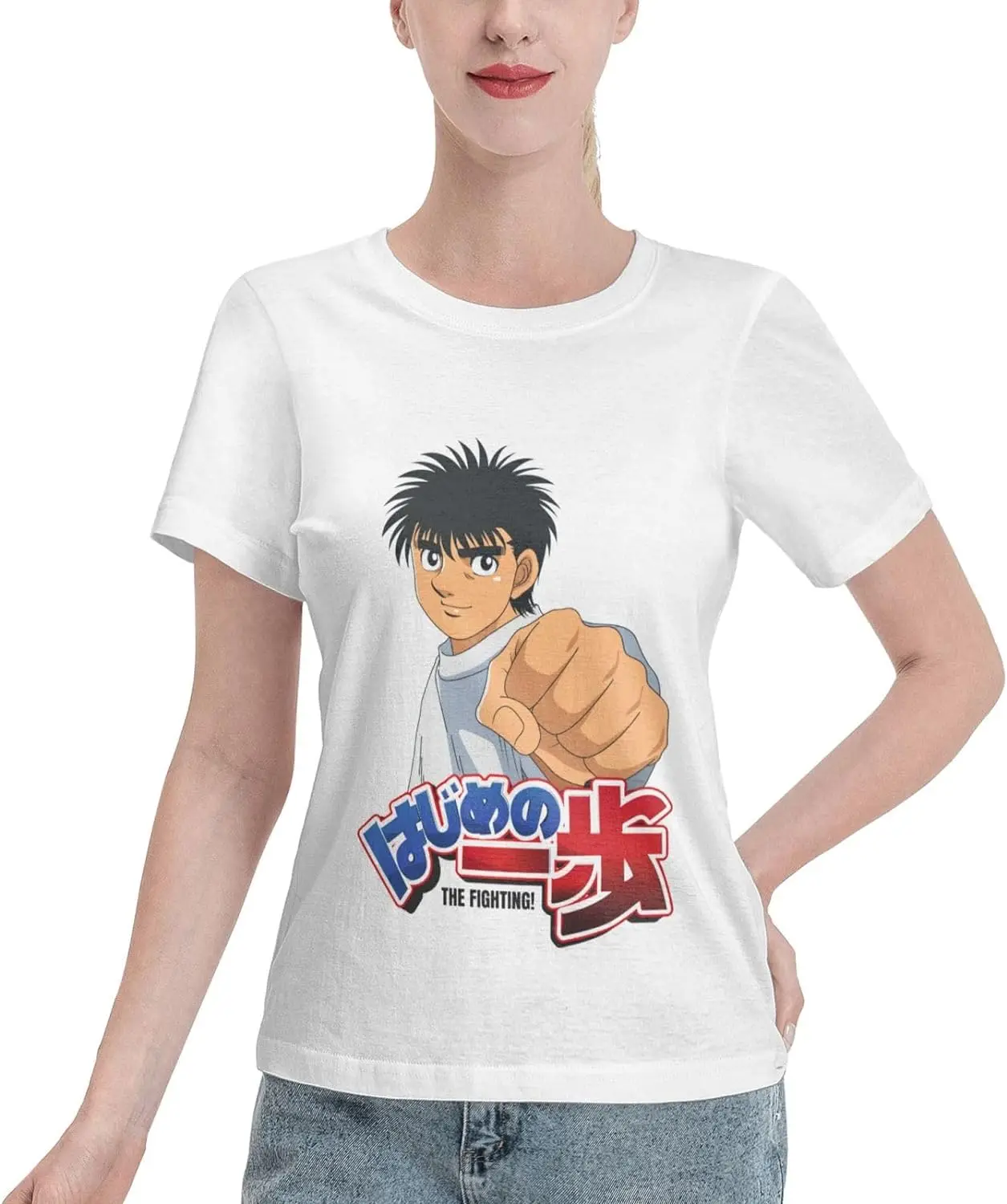 

Anime Hajime no Ippo Shirt Women's Crew Neck Short Sleeve Cotton Tees