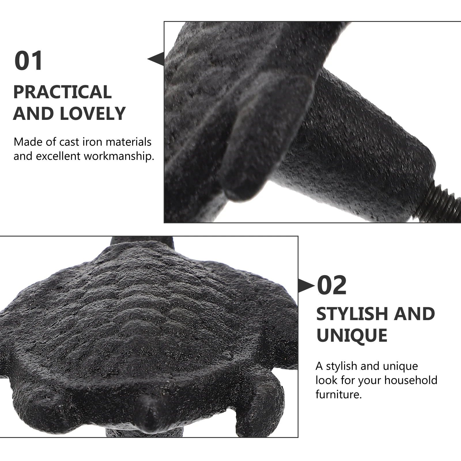 

2pcs Cast Iron Turtle Cabinet Handles Retro Drawer Pulls Decorative niture Knobs Wardrobe Cupboard Ocean Theme Iron Pulls