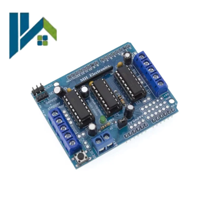 L293D Motor Driver Shield 4‑Channel DC Motor 2‑Channel Stepper Motor Control Expansion Board
