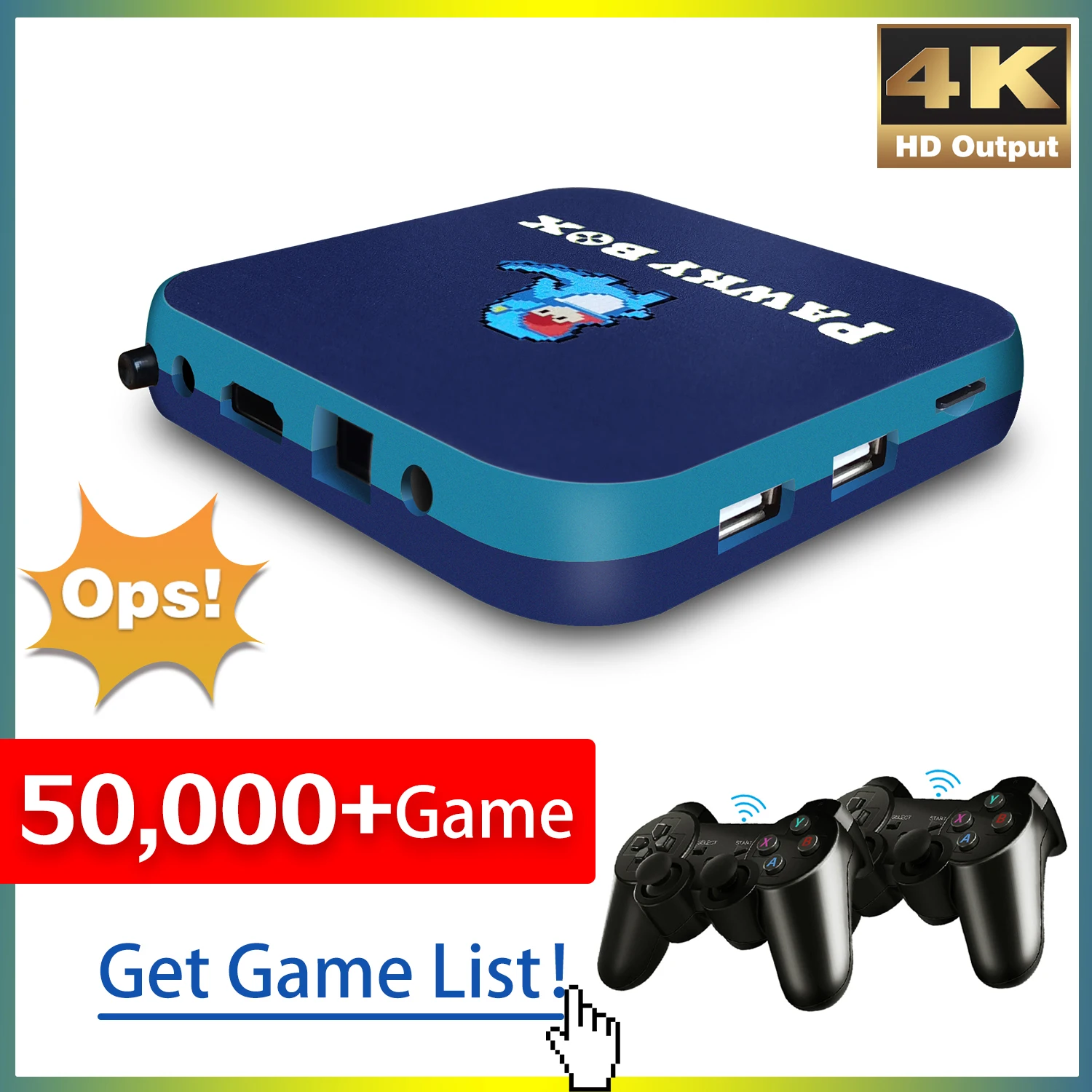 Pawky box spiel konsole für ps1/dc/naomi 50000 spiele super konsole wifi mini tv kid retro 4k videospiel spieler emulator konsole