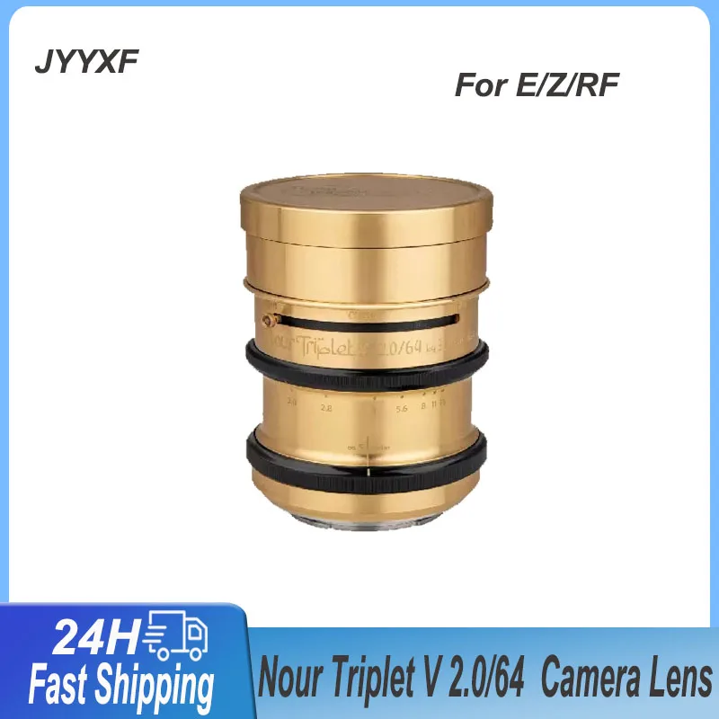 JYYXF Nour Triplet V 2,0/64 Control Bokeh lente de cámara de gran apertura de marco completo para cámaras Sony E Canon RF Nikon Z Mount
