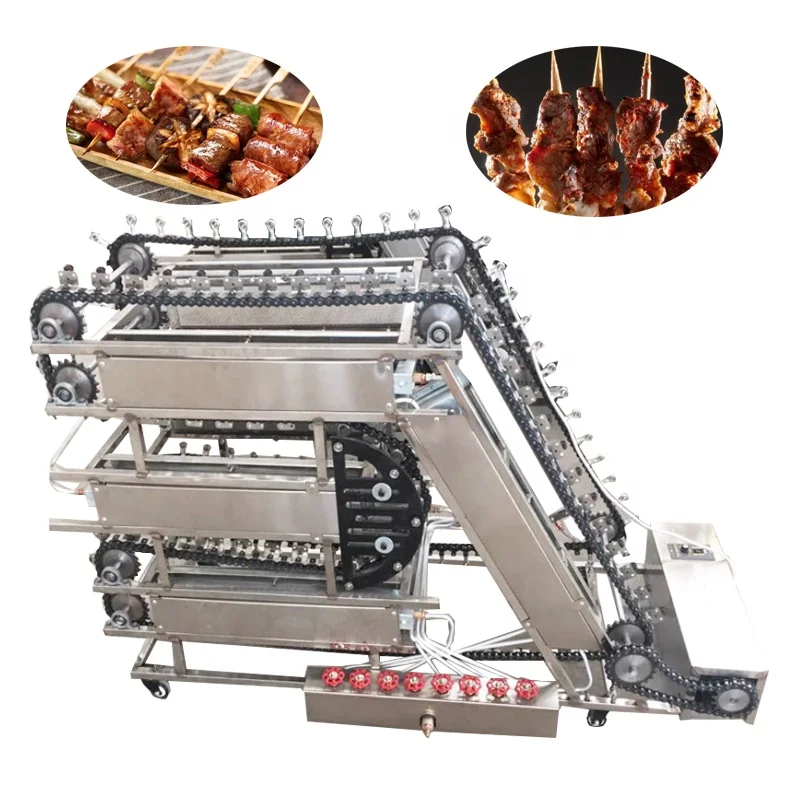 

Automatic Rotating Yakitori Chain Barbecue Grill Machine