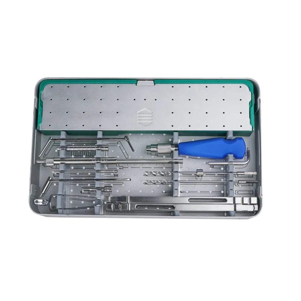 veterinary surgical 4.0mm Locking Plate Instrument Kit Veterinary Set High-quality Orthopedic Implants Veterinary Mini Plate