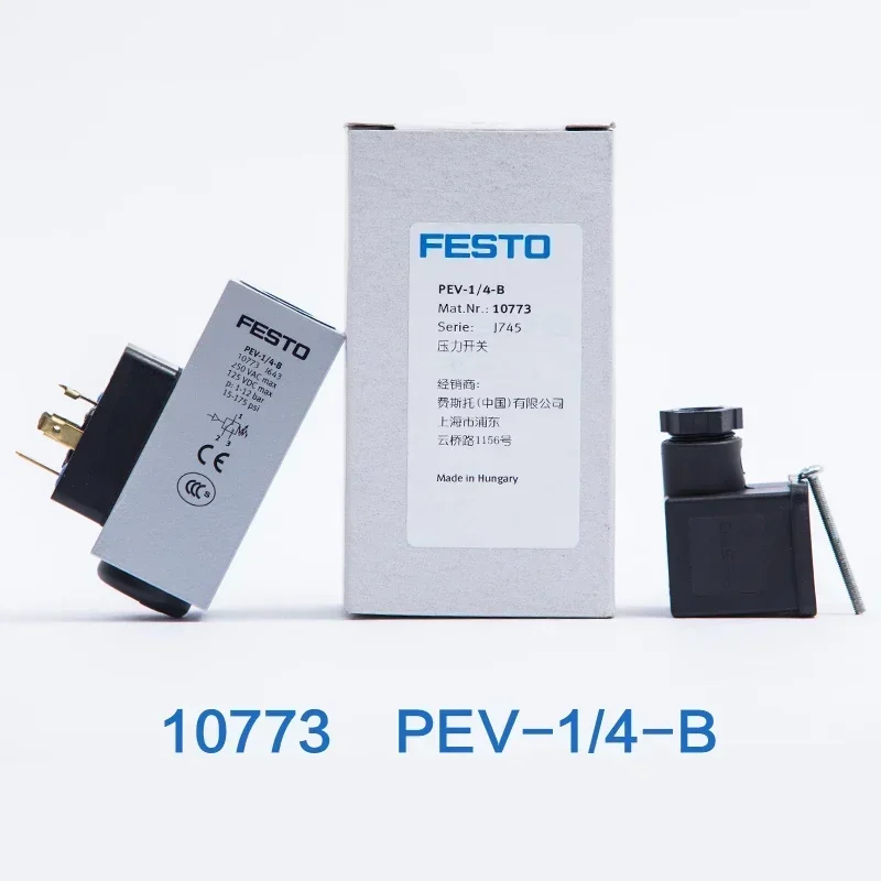 FESTO Pressure switch 175250 PEV-1/4-B-OD 161760 192488 PEV-1/4-B 10773 150261 PEV