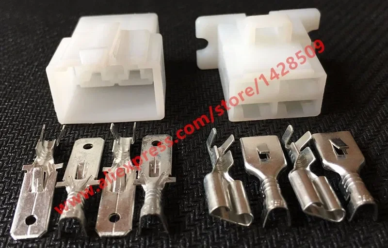 1 Set Intake Pressure Sensor Wire Connector 6120-2043 Female And Male Auto Automotive Plug