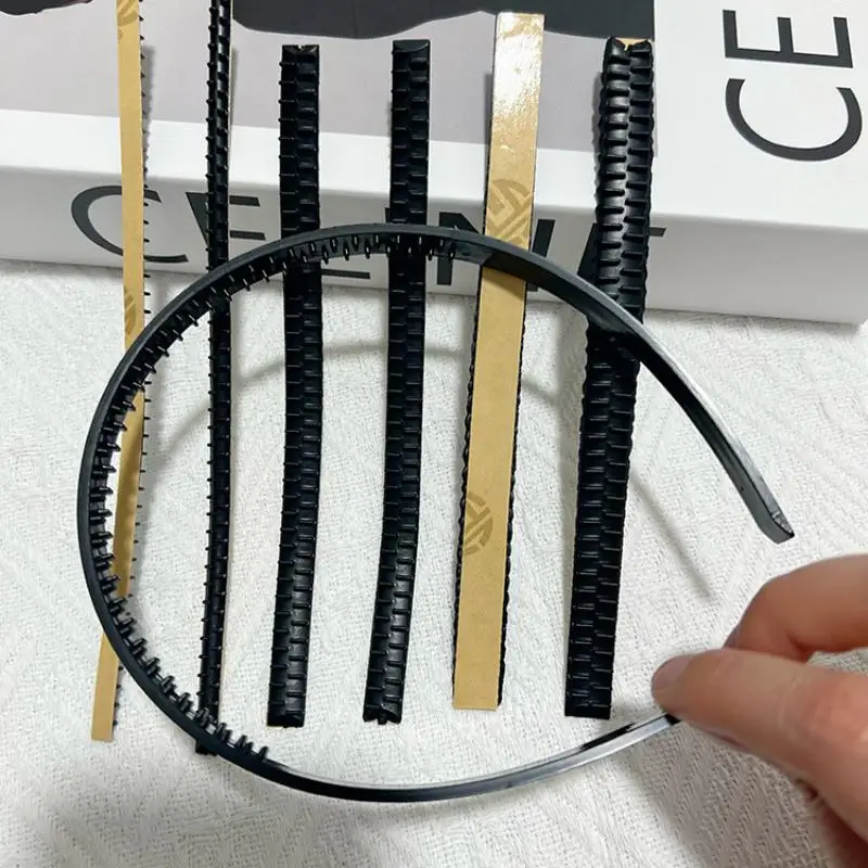 5 Stück Rutschfeste Silikon-Stirnbänder mit Selbstklebender Rückseite, DIY-Haarstyling-Zubehör für Bühnenauftritte – Detail 5