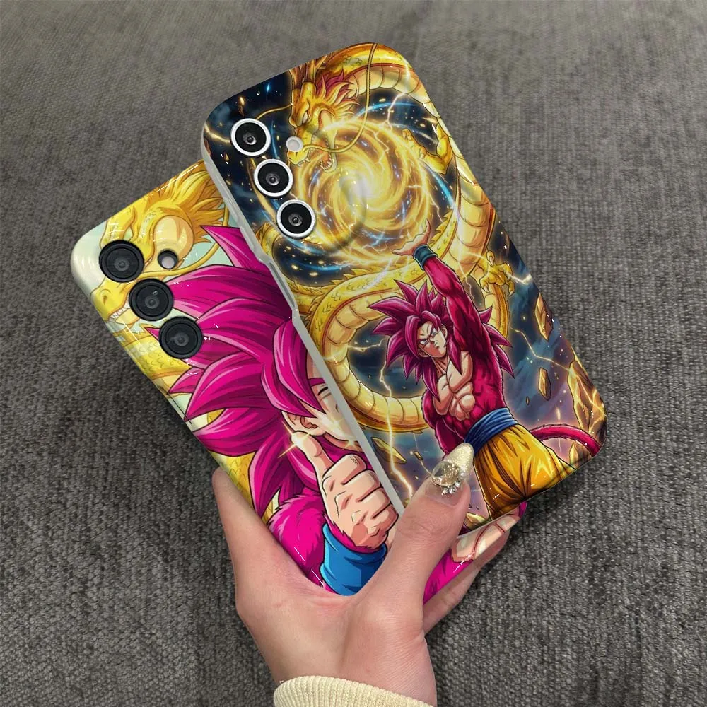 

Cartoon Pink Hair Dragon Phone Case For Samsung Galaxy A03 A04 A04e A04s A05 A05s A06 11 A 12 13 14 15 16 Wave Oil Film