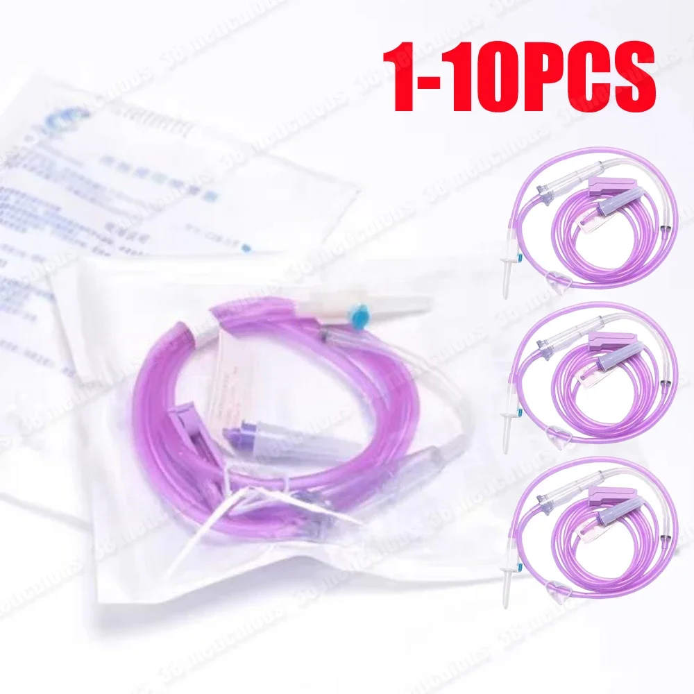 1-10Pcs Dual-purpose Joint Enteral Nutrition Infusion Tube Infusion Pump Nasal Feeding Pump Tube Feeding Tube Supply Line